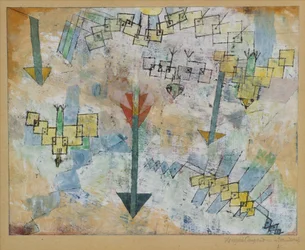 Birds Swooping Down and Arrows