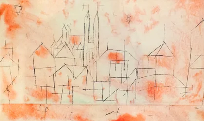 City with Gothic Cathedral