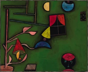 Still Life with Plant and Window