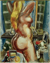 Standing Nude before the Mirror