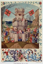 Fortress of the faith defended by the Pope and ecclesiastic hierarchy
