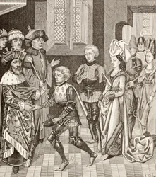 Reception of Gautier-Sans-Avoir by the King of Hungary