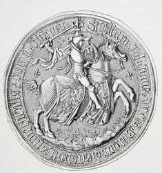 Seal of Jean II, Duke of Burgundy, Count of Nevers and Baron of Donzy