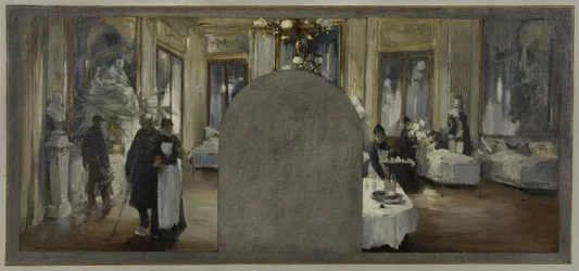 Sketch for the cabinet of the prefect of the Hôtel de Ville de Paris: The Ambulance of the Théâtre Français