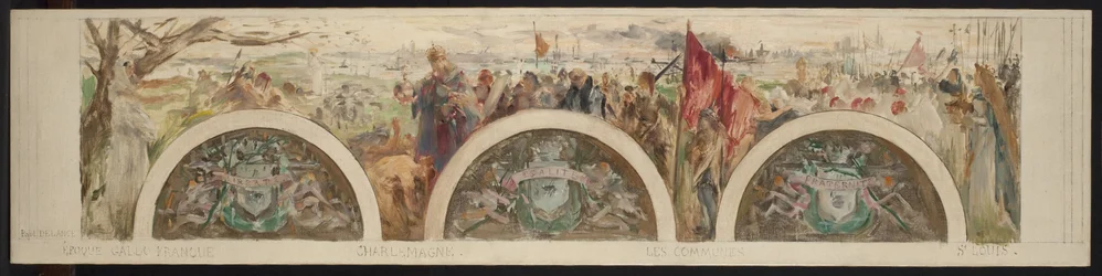 Sketch for the entrance hall of the Hôtel de Ville: Paris and the High Epochs; The Gallo-Franco period
