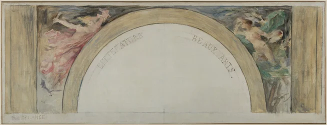 Sketch for the Entrance Hall of the Hôtel de Ville de Paris: Literature and the Fine Arts