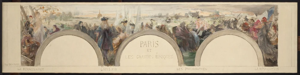 Sketch for the Entrance Hall of the Hôtel de Ville de Paris: Paris and the Great Epochs