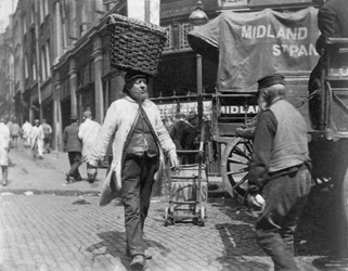 Fish porters at Billingsgate Market, London, 1893