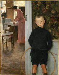 Woman and Child in a Room
