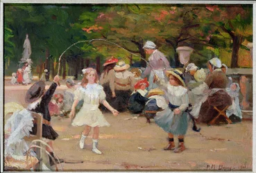 Children in the Tuileries Gardens
