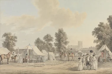 An encampment in St. James