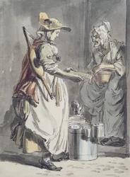 London Cries: A Milkmaid, c.1759
