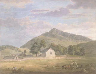 Haymaking at Dolwyddelan below Moel Siabod, North Wales, c.1776-86