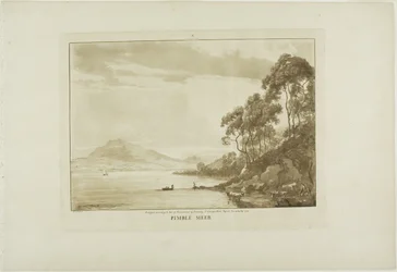 Pimble Meer, plate ten from Twelve Views in Wales