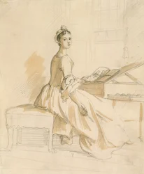 Portrait of a Lady at a Drawing Table