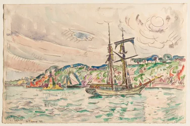 Ships near the Trieux River