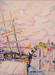 The Port of Saint-Tropez, 1918