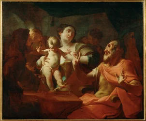 Young Moses Before Pharaoh