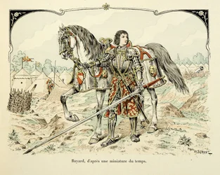 Portrait of Bayard after a miniature of the period from 