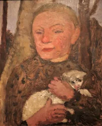 Girl with Lamb