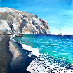 Black Sand Beach Cliffs