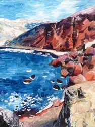 Vibrant Coastal Seascape