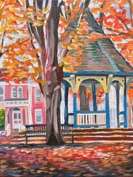Vibrant Fall Gazebo