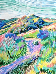 Vibrant Hillside Meadow