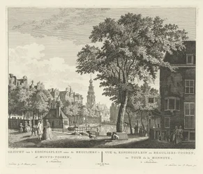 View of the Munttoren in Amsterdam