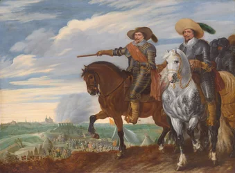 Frederick Henry and Ernst Casimir of Nassau-Dietz at the Siege of 
