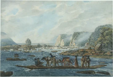 A Ferry Scene on the Susquehanna at Wright