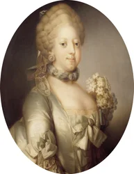 Portrait of Caroline Matilda of Great Britain 1751-1775, Queen of Denmark, ca 1767