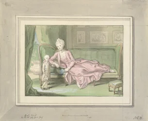 Third Draft for Painting of Caroline Mathilde and Frederik