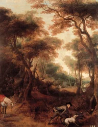 King Philip IV of Spain has hunting (detail)