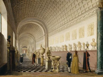 The Inner Gallery of the Royal Museum at the Royal Palace, Stockholm, 1796