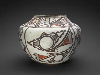 Jar (Olla) with Geometric and Abstract Designs