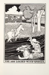 The Ass Loaded with Sponges, from Fontaine Fables