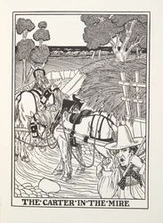 The Carter in the Mire, from Fontaine Fables, pub. 1905