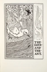 The Dove and the Ant, from Fontaine Fables