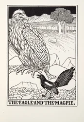 The Eagle and the Magpie, from Fontaine Fables