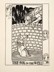 The Fox in the Well, from A Hundred Fables of Aesop