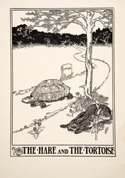 The Hare and the Tortoise, from A Hundred Fables of Aesop