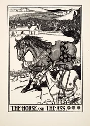 The Horse and the Ass, from A Hundred Fables of Aesop