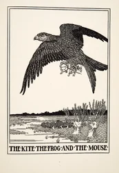 The Kite, the Frog and the Mouse, from A Hundred Fables of Aesop, pub.1903
