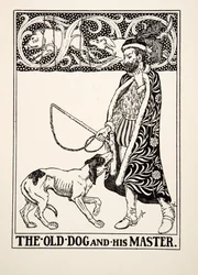 The Old Dog and his Master, from A Hundred Fables of Aesop