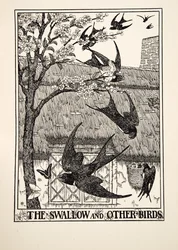 The Swallow and Other Birds, from A Hundred Fables of Aesop, pub.1903