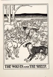 The Wolves and the Sheep, from A Hundred Fables of Aesop