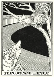 Fables of La Fontaine: The cock and the fox