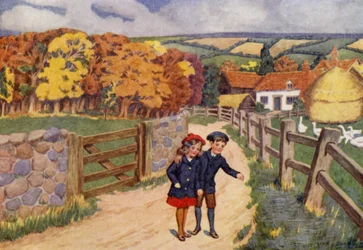 The walk to the farm
