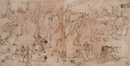 Studies of Warriors, Horsemen, and Lions